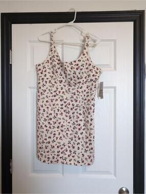 Large NWT cotton blend floral dress